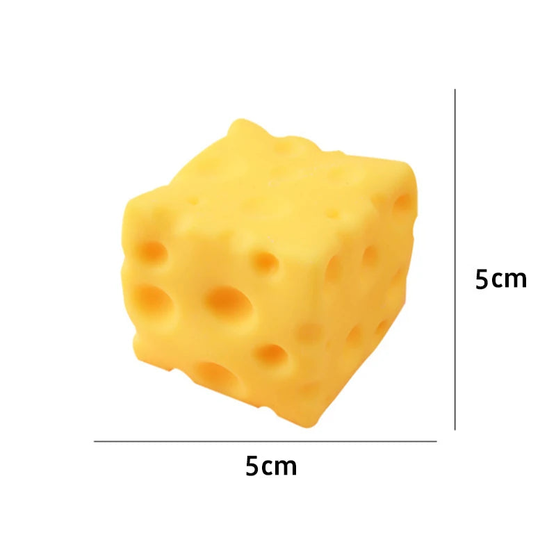Juguete Antiestrés de Queso de 5CM, Tamaño Extra Grande, Bola de Ventilación Moldeable de Rebote Lento para Adultos, Regalos 2026 Novedad