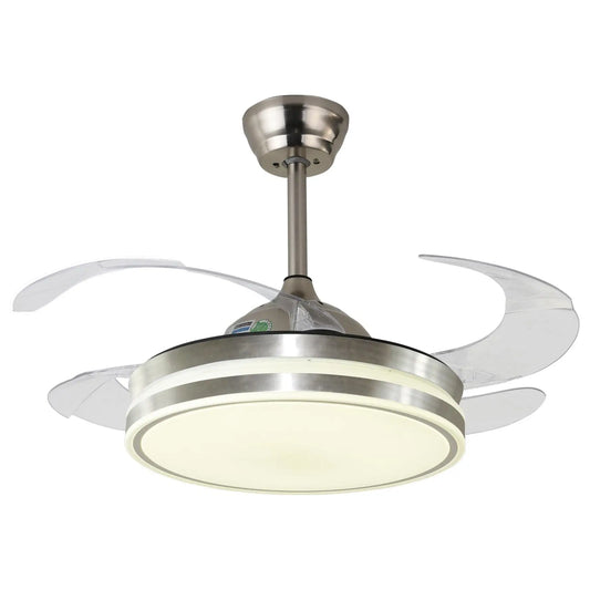 BEL AIR HOME ATENAS Ceiling Fan with Light – 108 cm Diameter, DC Motor, 3 Light Temperatures, Modern Design for Bedroom & Living Room, Remote Control, Lightweight Polycarbonate Blades, 36W Efficient LED Lighting