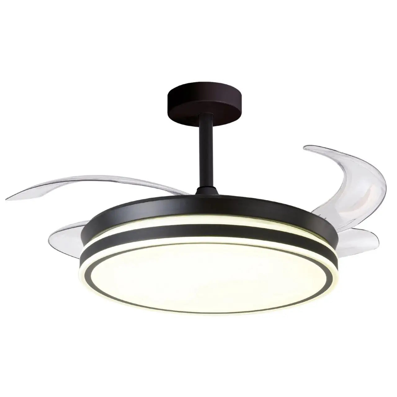 BEL AIR HOME ATENAS Ceiling Fan with Light – 108 cm Diameter, DC Motor, 3 Light Temperatures, Modern Design for Bedroom & Living Room, Remote Control, Lightweight Polycarbonate Blades, 36W Efficient LED Lighting