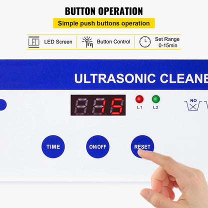 SucceBuy 800ml Ultrasonic Cleaner Portable Washing Machine 35W Mini Dishwasher Lave-Dishes Ultrasound Bath for Home Appliance