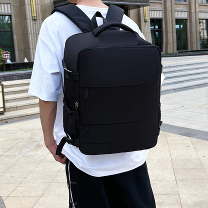 Cabin-Size Travel Backpack 40X30X20Cm – Compatible with Ryanair, Easyjet & Wizardair – Budget Carry-On with Multiple Compartments (Select Models)