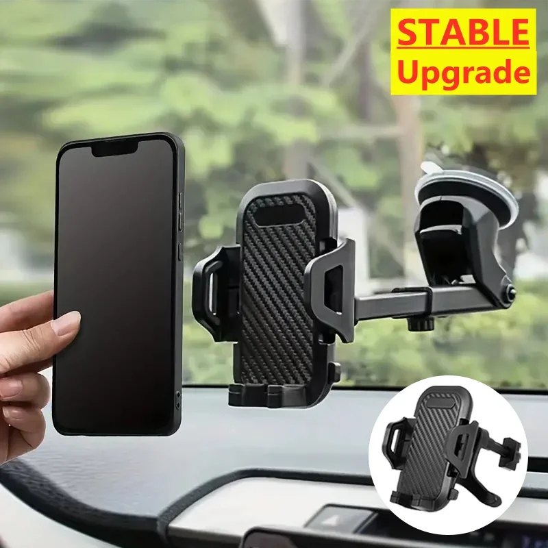 360° Rotating Car Phone Holder for Windshield – Universal Smartphone Mount for iPhone 12/11/7/8, Samsung, Huawei