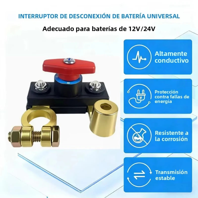 Car Battery Cut Off Switch Disconnect Automatic Circuit Breaker Anti-Leakage Switch Isolator For Cars Truck 12V/24V ﻿