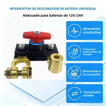 Car Battery Cut Off Switch Disconnect Automatic Circuit Breaker Anti-Leakage Switch Isolator For Cars Truck 12V/24V ﻿