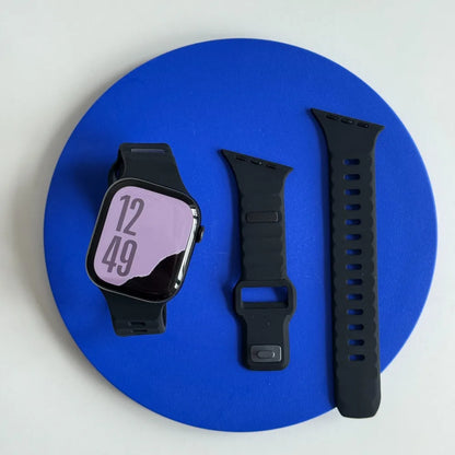 Correa deportiva de silicona para Apple Watch Band Ultra 49mm 40mm 41mm 44mm 45mm 46mm, pulsera para iwatch Series 11 10 9 8 7 6 5 se