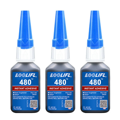 LOOLIFL480 20g adhesivo de hidroacrilato resistente a altas temperaturas y resistente al impacto adhesivo de caucho plástico para reparación de parachoques de carrocería