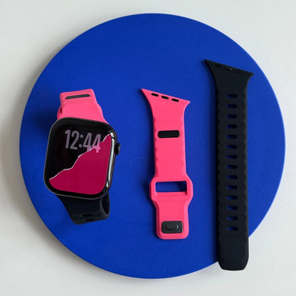Correa deportiva de silicona para Apple Watch Band Ultra 49mm 40mm 41mm 44mm 45mm 46mm, pulsera para iwatch Series 11 10 9 8 7 6 5 se