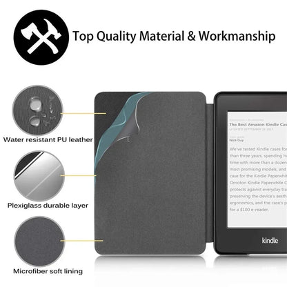 ColorSoft Case for Kindle Paperwhite – 6.8-inch and 7-inch displays – Compatible with 2021, 2022, and 2024 Paperwhite generations – Pouch Cover Funda