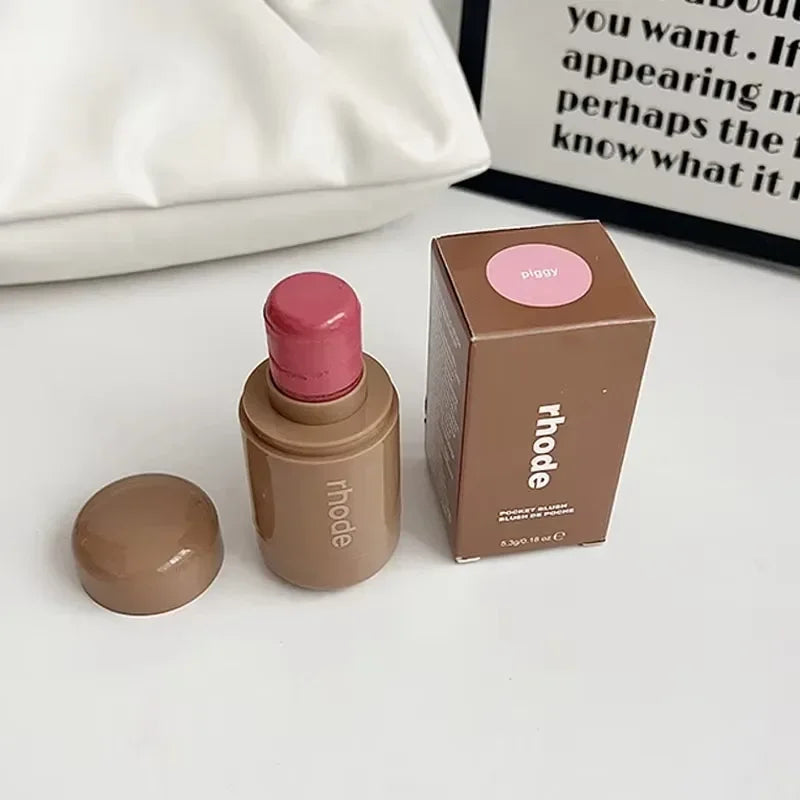 Rhode Pocket Blush Lip & Cheek Hydrating Stick – Natural Rouge Powder Blush & Cream Lipstick for Easy All‑In‑One Lip & Cheek Color