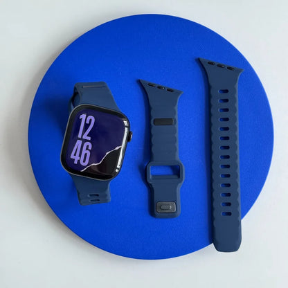 Correa deportiva de silicona para Apple Watch Band Ultra 49mm 40mm 41mm 44mm 45mm 46mm, pulsera para iwatch Series 11 10 9 8 7 6 5 se