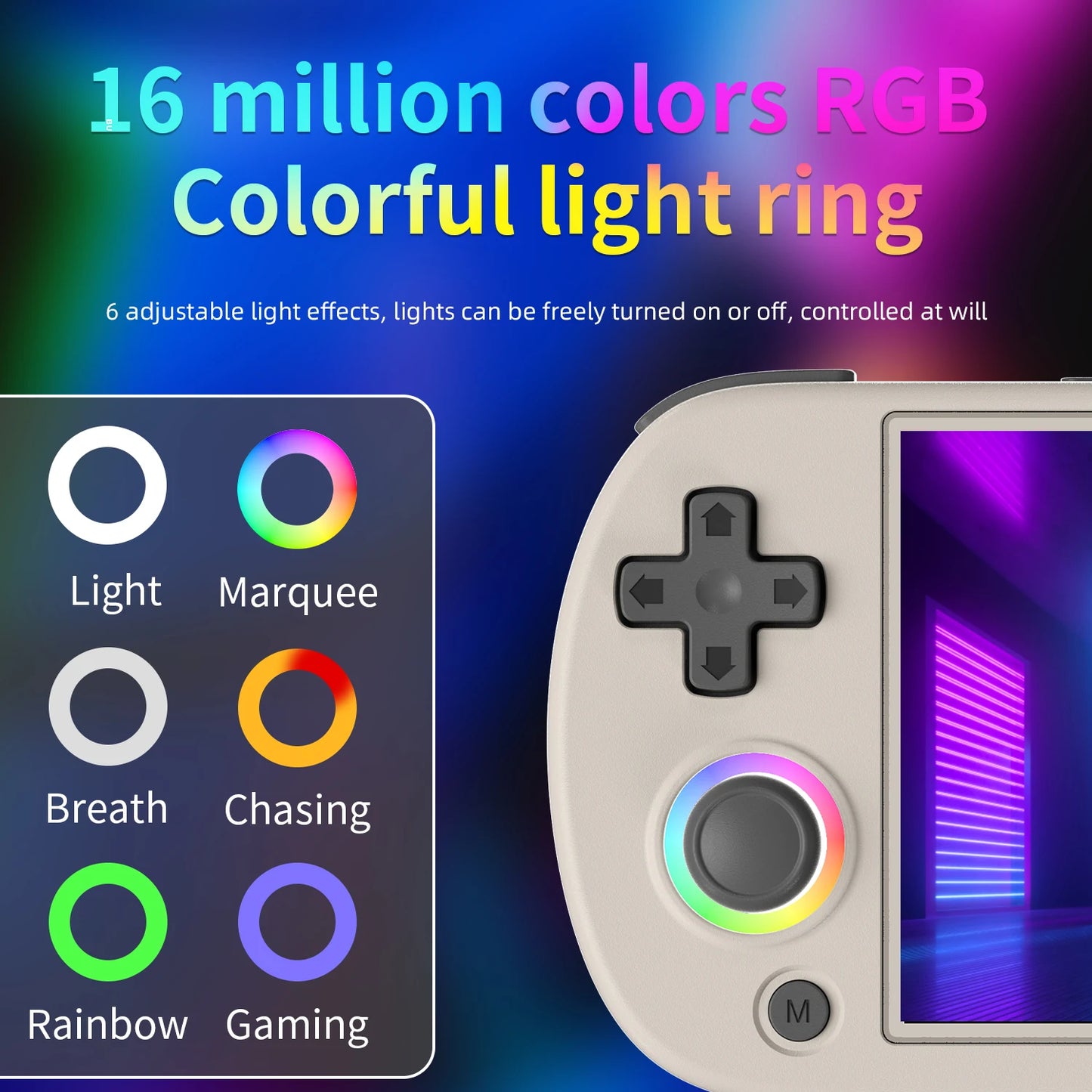 Anbernic RG40XX H 4.0” Handheld Retro Gaming Console – 64GB, 5000+ Preloaded Games, Portable Linux 64-bit System
