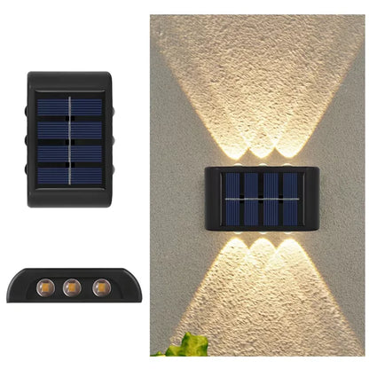 Lámpara Solar LED para Pared Exterior, Impermeable, Encendido/Apagado Automático, para Jardín, Patio, Camino, Decoración del Hogar