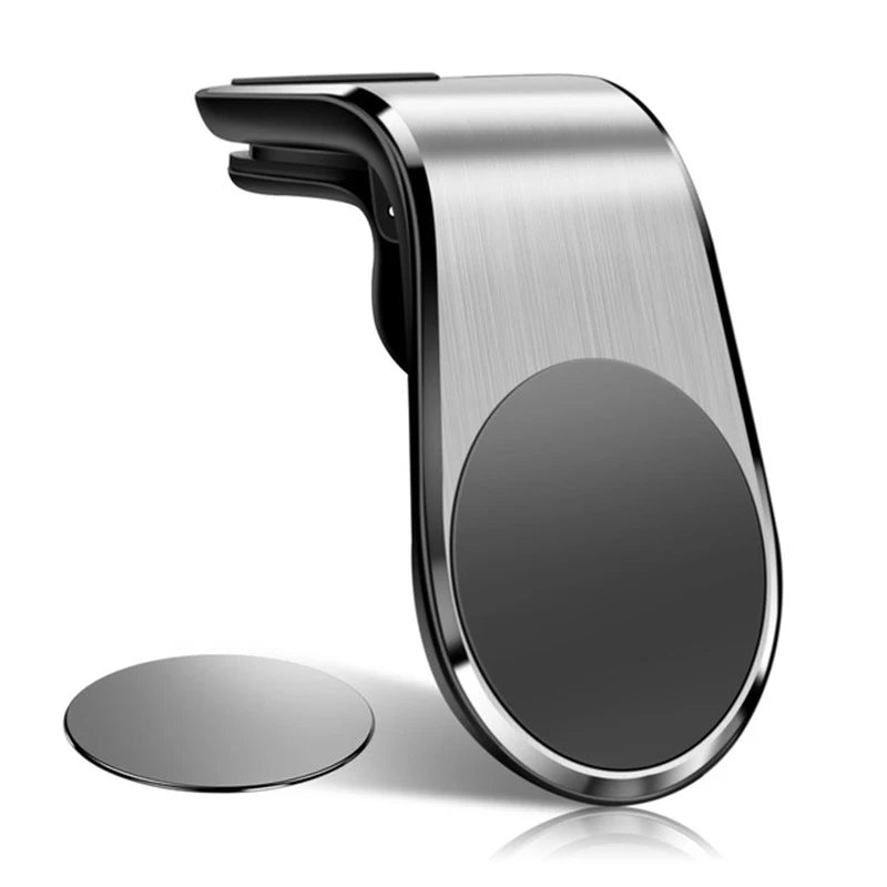 Magnetic Car Phone Holder with Air Vent Clip Mount – 360° Rotating Bracket for GPS and Smartphones (iPhone, Samsung, Huawei)
