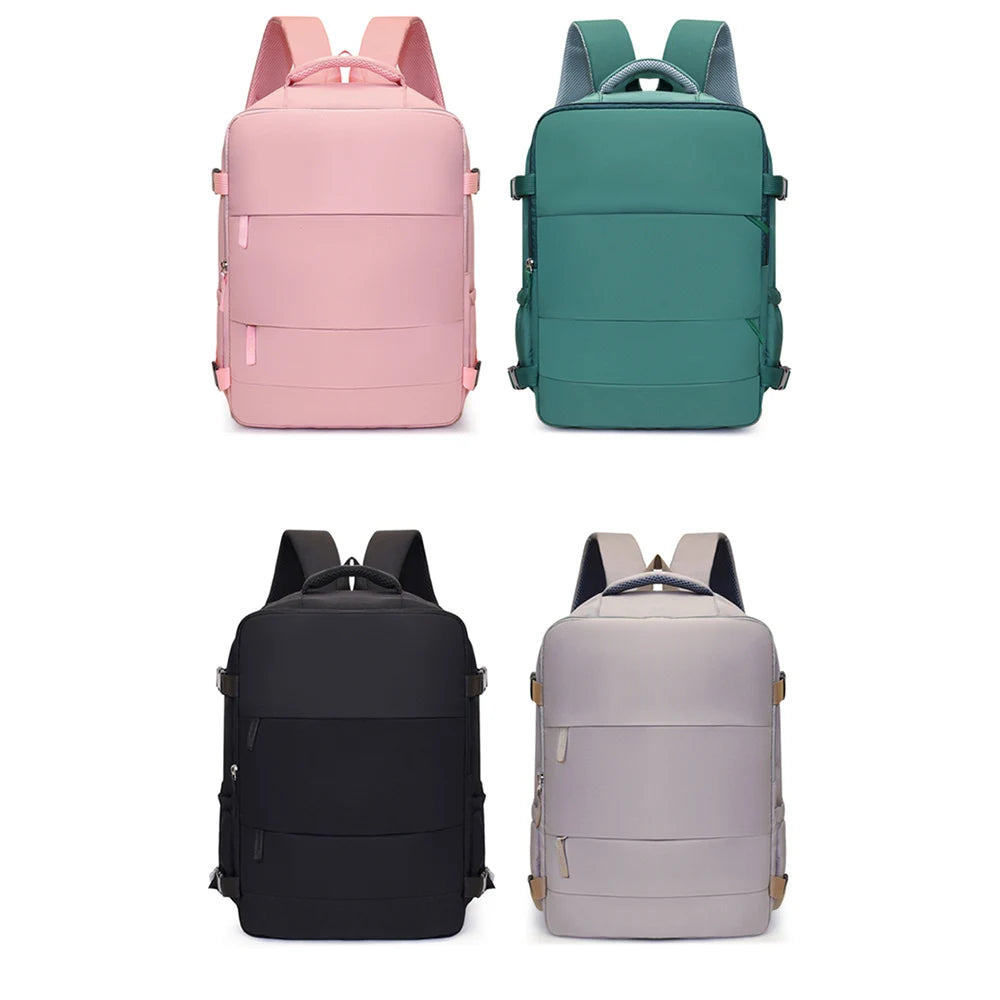 Cabin-Size Travel Backpack 40X30X20Cm – Compatible with Ryanair, Easyjet & Wizardair – Budget Carry-On with Multiple Compartments (Select Models)
