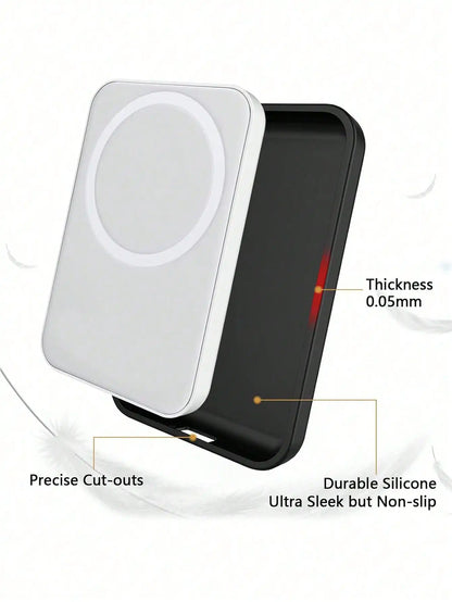 Black TPU Charging Case Protector for Apple's Original MagSafe Wireless Power Bank — 1 Piece