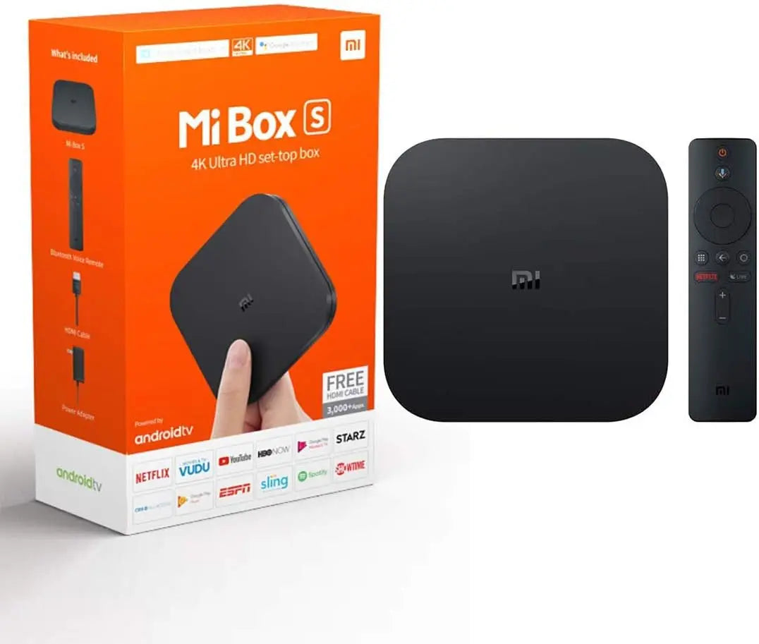 Xiaomi TV Box S (3rd Generation) | Smart TV Box with Google TV | 4K Ultra HD, Dolby Vision, HDR10+, 2GB RAM + 32GB ROM, Wi-Fi 6, Dolby Atmos, Black - Ideal streaming device for high-quality media playback and smart home integration.