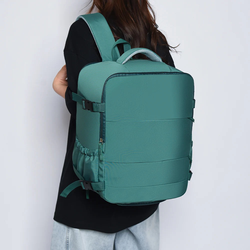 Cabin-Size Travel Backpack 40X30X20Cm – Compatible with Ryanair, Easyjet & Wizardair – Budget Carry-On with Multiple Compartments (Select Models)
