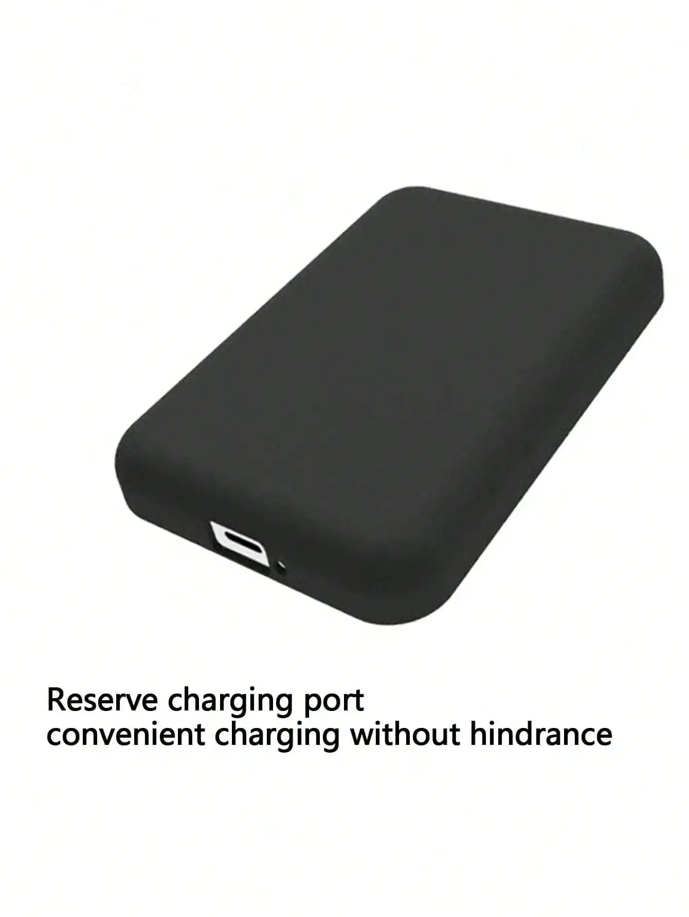 Black TPU Charging Case Protector for Apple's Original MagSafe Wireless Power Bank — 1 Piece
