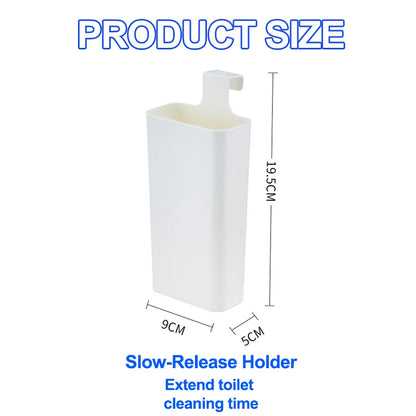Toilet Solid Dispenser-Tank Replacement Part,Toilet Bowl Cleaner Buffer Box,Hanging Slow-Release Dispenser,Extends Cleaning Time