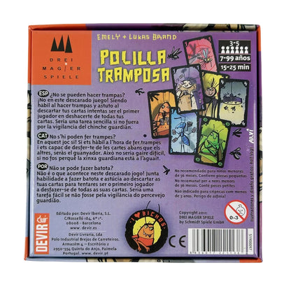 Mogel Motte Polilla Cheating Moth Cards – Board Game by Devir (Royal Xiaoqiang Edition)