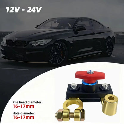 Car Battery Cut Off Switch Disconnect Automatic Circuit Breaker Anti-Leakage Switch Isolator For Cars Truck 12V/24V ﻿