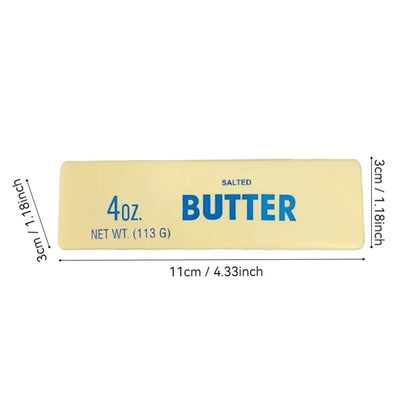 Butter Stick Squishy Fidget Toy - Elastic Cheese-Shape Stress Relief Squeeze Toy for Anxiety, Decompression & Funny Pranks