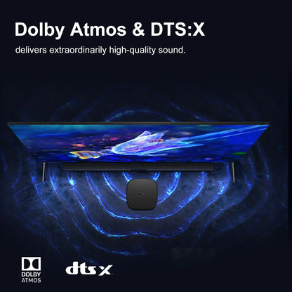 Xiaomi TV Box S (3rd Generation) | Smart TV Box with Google TV | 4K Ultra HD, Dolby Vision, HDR10+, 2GB RAM + 32GB ROM, Wi-Fi 6, Dolby Atmos, Black - Ideal streaming device for high-quality media playback and smart home integration.