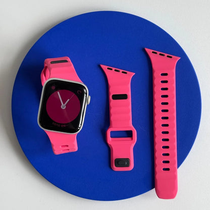 Correa deportiva de silicona para Apple Watch Band Ultra 49mm 40mm 41mm 44mm 45mm 46mm, pulsera para iwatch Series 11 10 9 8 7 6 5 se
