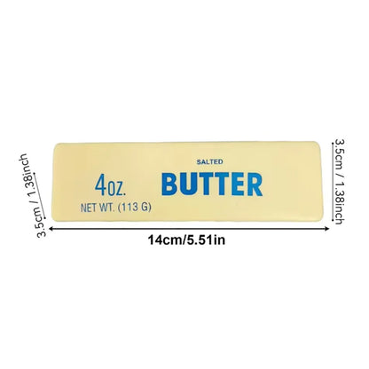 Butter Stick Squishy Fidget Toy - Elastic Cheese-Shape Stress Relief Squeeze Toy for Anxiety, Decompression & Funny Pranks