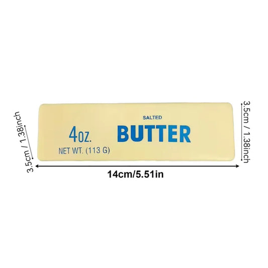 Butter Stick Squishy Fidget Toy - Elastic Cheese-Shape Stress Relief Squeeze Toy for Anxiety, Decompression & Funny Pranks