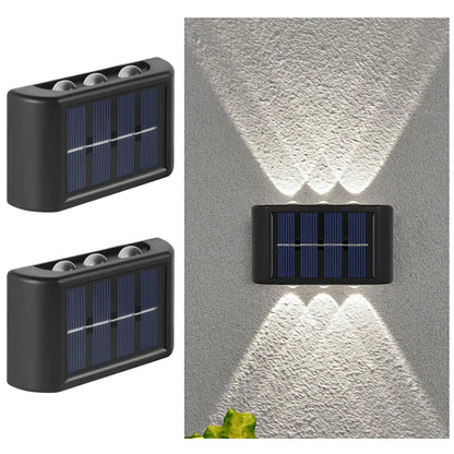 Lámpara Solar LED para Pared Exterior, Impermeable, Encendido/Apagado Automático, para Jardín, Patio, Camino, Decoración del Hogar
