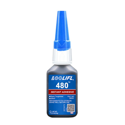 LOOLIFL480 20g adhesivo de hidroacrilato resistente a altas temperaturas y resistente al impacto adhesivo de caucho plástico para reparación de parachoques de carrocería