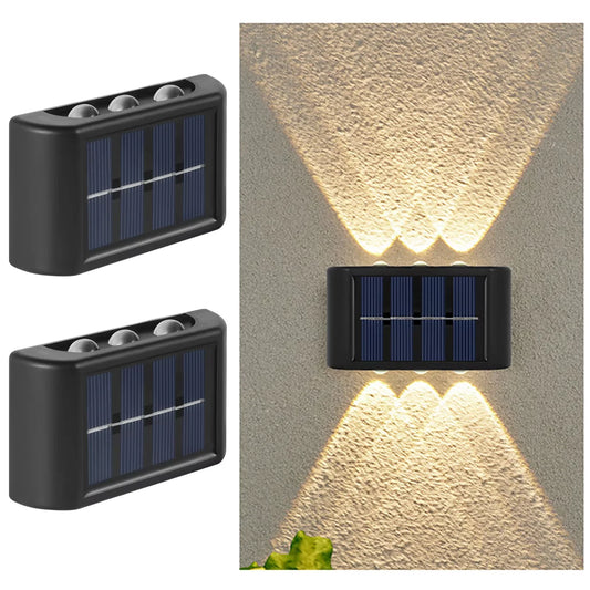 Lámpara Solar LED para Pared Exterior, Impermeable, Encendido/Apagado Automático, para Jardín, Patio, Camino, Decoración del Hogar