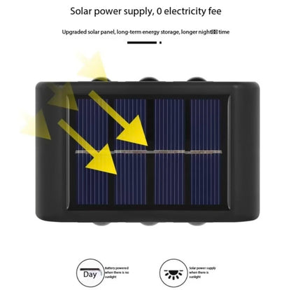 Lámpara Solar LED para Pared Exterior, Impermeable, Encendido/Apagado Automático, para Jardín, Patio, Camino, Decoración del Hogar