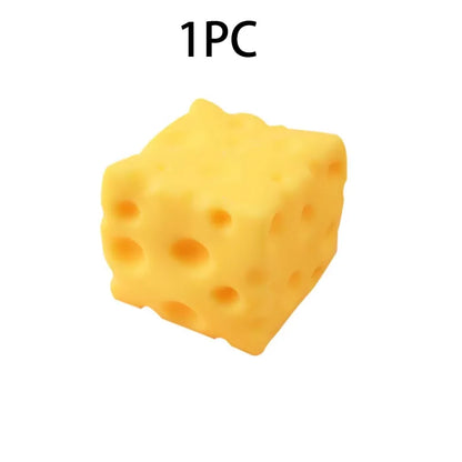 Juguete Antiestrés de Queso de 5CM, Tamaño Extra Grande, Bola de Ventilación Moldeable de Rebote Lento para Adultos, Regalos 2026 Novedad