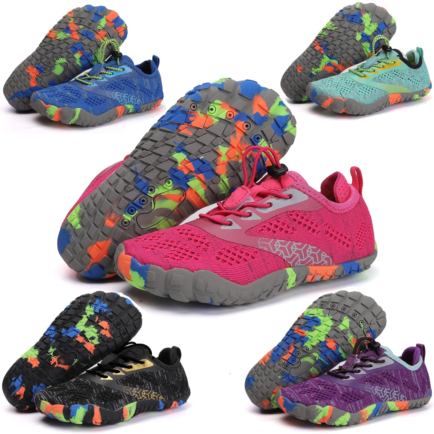 Zapatos acuáticos para niños: sandalias de drenaje con secado rápido para playa y agua, perfectas para nadar, bucear, canotaje, surf y deporte