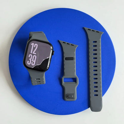 Correa deportiva de silicona para Apple Watch Band Ultra 49mm 40mm 41mm 44mm 45mm 46mm, pulsera para iwatch Series 11 10 9 8 7 6 5 se