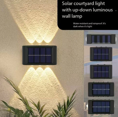 Lámpara Solar LED para Pared Exterior, Impermeable, Encendido/Apagado Automático, para Jardín, Patio, Camino, Decoración del Hogar