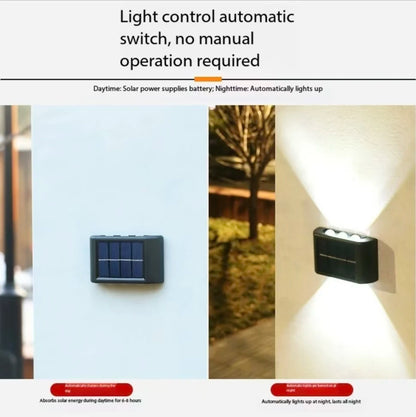 Lámpara Solar LED para Pared Exterior, Impermeable, Encendido/Apagado Automático, para Jardín, Patio, Camino, Decoración del Hogar