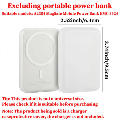 Black TPU Charging Case Protector for Apple's Original MagSafe Wireless Power Bank — 1 Piece