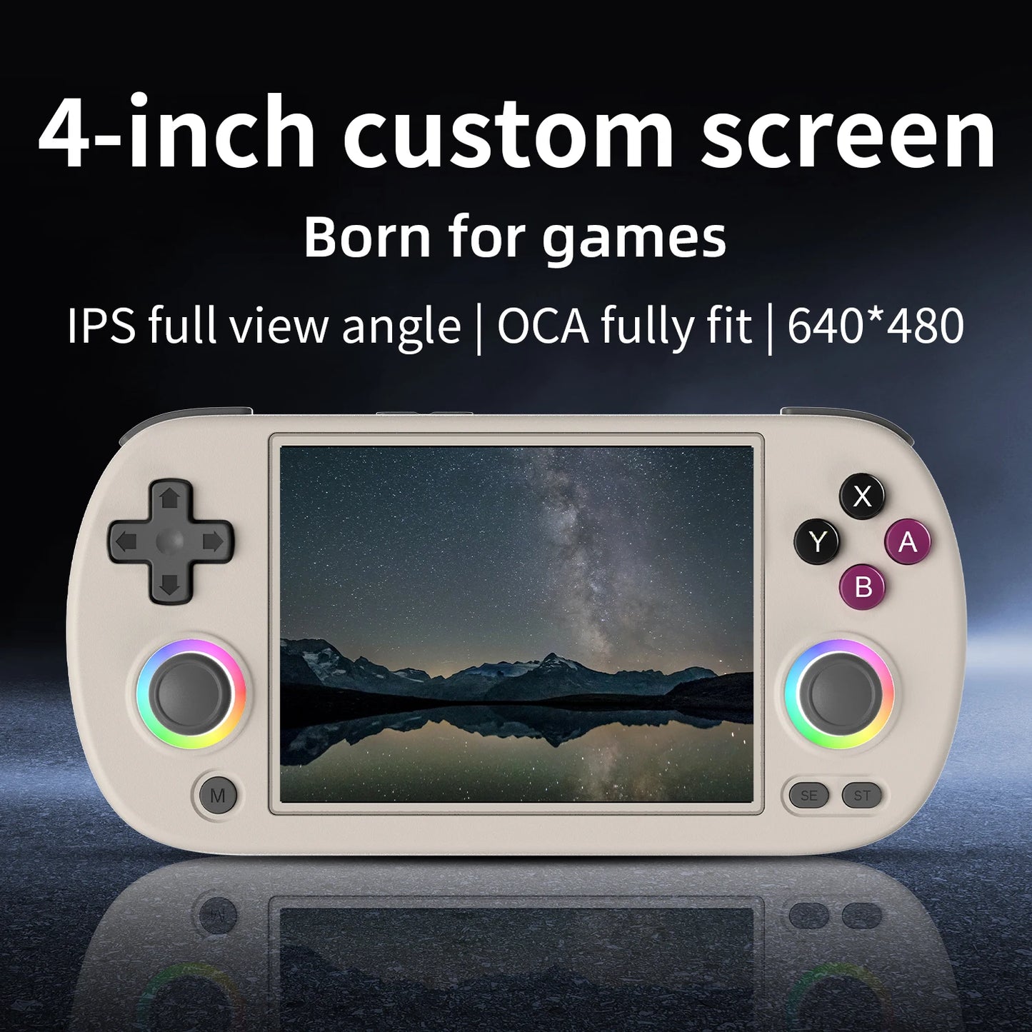 Anbernic RG40XX H 4.0” Handheld Retro Gaming Console – 64GB, 5000+ Preloaded Games, Portable Linux 64-bit System