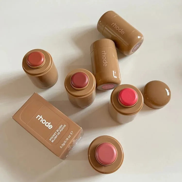 Rhode Pocket Blush Lip & Cheek Hydrating Stick – Natural Rouge Powder Blush & Cream Lipstick for Easy All‑In‑One Lip & Cheek Color
