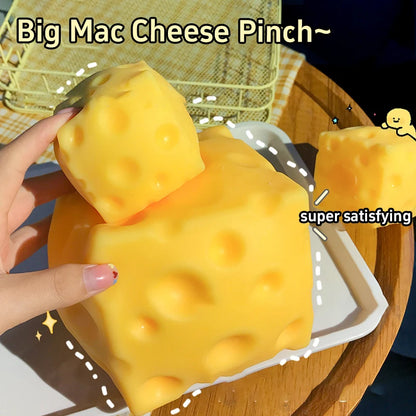 Juguete Antiestrés de Queso de 5CM, Tamaño Extra Grande, Bola de Ventilación Moldeable de Rebote Lento para Adultos, Regalos 2026 Novedad