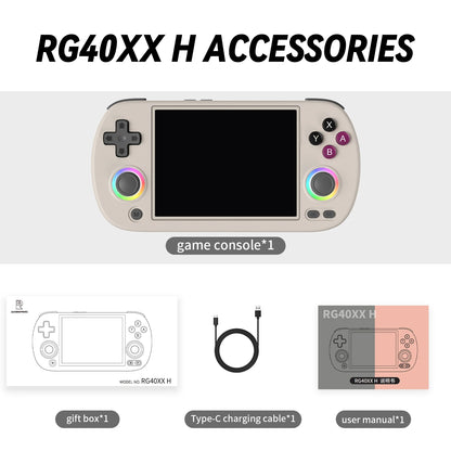 Anbernic RG40XX H 4.0” Handheld Retro Gaming Console – 64GB, 5000+ Preloaded Games, Portable Linux 64-bit System