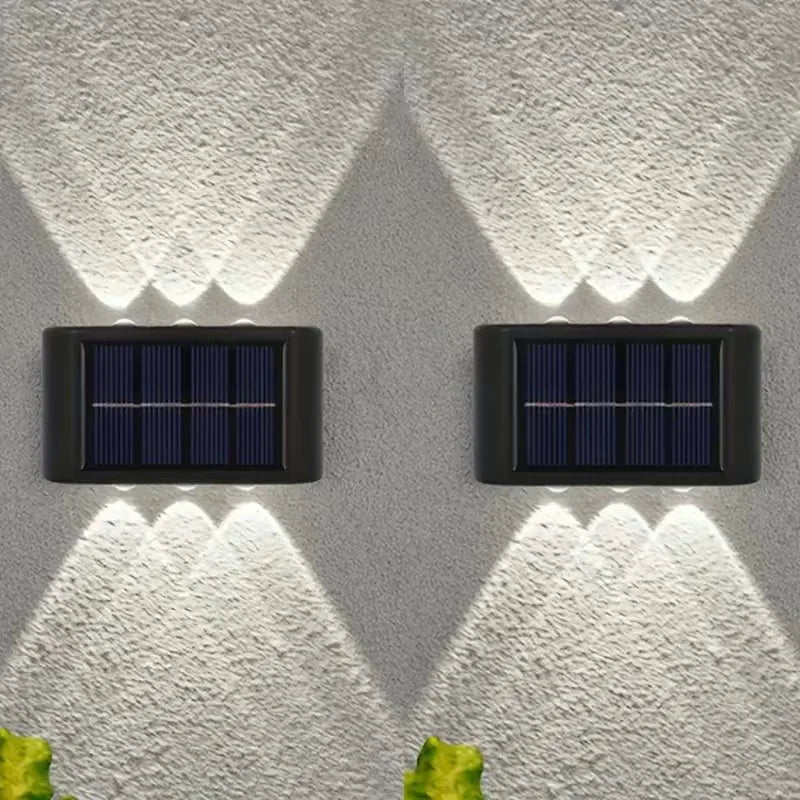 Lámpara Solar LED para Pared Exterior, Impermeable, Encendido/Apagado Automático, para Jardín, Patio, Camino, Decoración del Hogar