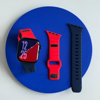 Correa deportiva de silicona para Apple Watch Band Ultra 49mm 40mm 41mm 44mm 45mm 46mm, pulsera para iwatch Series 11 10 9 8 7 6 5 se
