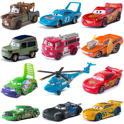 Pixar Cars 3 Lightning McQueen Diecast 1:55 Scale – Mater & McQueen Alloy Model Collection, Kids Toy Gift