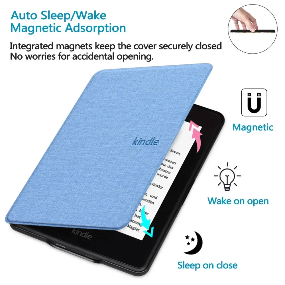ColorSoft Case for Kindle Paperwhite – 6.8-inch and 7-inch displays – Compatible with 2021, 2022, and 2024 Paperwhite generations – Pouch Cover Funda